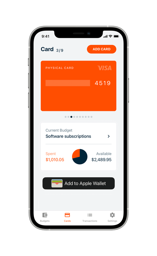 Add card to Apple Wallet (ApplePay)