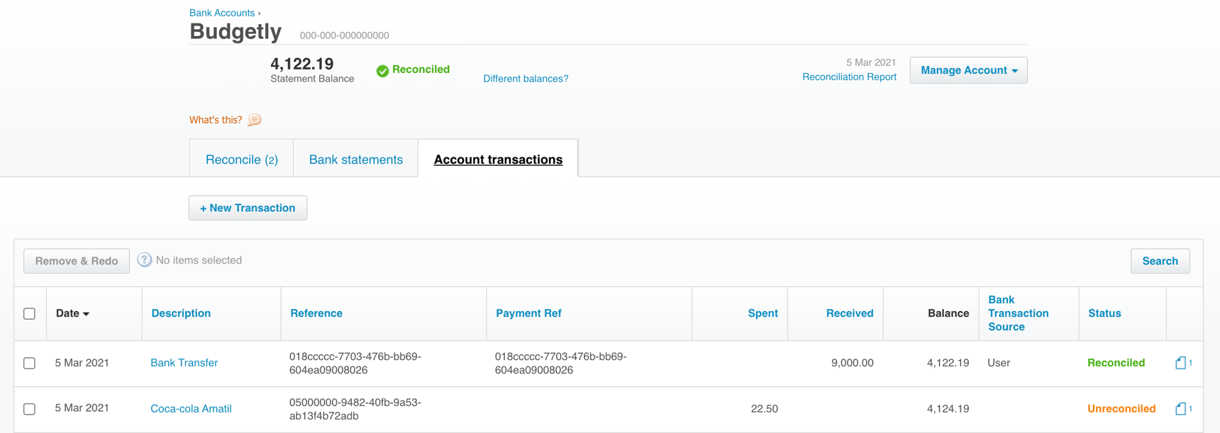 Using the Xero Integration